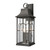 3-Light Rectangular Lantern Outdoor Wall Sconce - 23" - Black - IMAGE 3