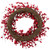 24" Red Berries and Mini Apples Christmas Wreath - Unlit