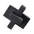 Angular Block Sculpture Decoration - 5.75" - Black - IMAGE 1