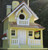 11" Yellow and Brown Courtyard Cottage Outdoor Garden Birdhouse - IMAGE 2