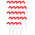 Large Christmas Candy Cane Tubes - 16" - Set of 24 - IMAGE 1