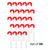 Large Christmas Candy Cane Tubes - 16" - Set of 24 - IMAGE 4