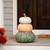 Tri-Color Pumpkin Stack Tower Fall Harvest Decoration - 19" - IMAGE 1