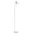 Curved Metal Floor Lamp with Wire Cage Shade - 54.5" - White - IMAGE 3