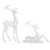 Deer Acrylic Christmas Figurines - 17.75" - Set of 2 - IMAGE 2