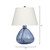 Table Lamp with Drum Shade - 17" - Blue and Cream - IMAGE 4
