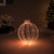 LED Lighted 3-D Ball Ornament Christmas Yard Decoration - 24" - Red and Warm White - IMAGE 1