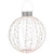 LED Lighted 3-D Ball Ornament Christmas Yard Decoration - 24" - Red and Warm White - IMAGE 2