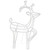 LED Lighted Icy Reindeer Christmas Yard Decoration - 35.75" Silver Wire - Warm White - IMAGE 2