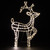 LED Lighted Icy Reindeer Christmas Yard Decoration - 35.75" Silver Wire - Warm White - IMAGE 3
