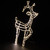 LED Lighted Icy Reindeer Christmas Yard Decoration - 35.75" Silver Wire - Warm White - IMAGE 5