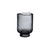 Small Smokey Glass Hurricane Candle Holder - 6.25" - Gray - IMAGE 1