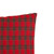 Square Plaid Christmas Throw Pillows - 18" x 18" - Red and Green - Set of 2