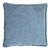 Fringed Square Cotton Throw Pillows - 17" - Blue - Set of 2 - IMAGE 3