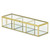 3-Storage Mirrored Glass Display Box - 10.5" - Clear and Gold - IMAGE 3