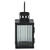 Fluted Glass Candle Holder Lantern - 6.75" - Matte Black - IMAGE 5