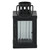 Fluted Glass Candle Holder Lantern - 6.75" - Matte Black - IMAGE 6