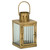 Fluted Glass Candle Holder Lantern - 6.75" - Gold - IMAGE 2