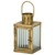 Fluted Glass Candle Holder Lantern - 6.75" - Gold - IMAGE 3