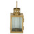 Fluted Glass Candle Holder Lantern - 6.75" - Gold - IMAGE 5