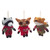 Stuffed Plush Woodland Animals Christmas Ornaments - 9" - Red - Set of 6 - IMAGE 1