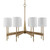 8-Light Rattan Wrapped Ceiling Chandelier - 32" - IMAGE 4