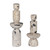 Geometric Limestone Tower Sculptures - 22" - Set of 2 - IMAGE 4