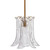 1-Light Mouth Blown Glass Pendant Ceiling Light Fixture - 4.5' - Clear - IMAGE 2