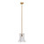 1-Light Mouth Blown Glass Pendant Ceiling Light Fixture - 4.5' - Clear - IMAGE 3