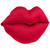 Lip-Shaped Cotton Throw Pillows - 16" x 24" - Ruby Red - Set of 2 - IMAGE 5