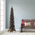 Pre-Lit Pencil Black Alpine Artificial Christmas Tree - 6’ - Clear Lights - IMAGE 1