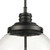 4-Light Matte Black Hanging Pendant Ceiling Light Fixture with Glass Shade - 25" - IMAGE 3