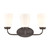 3-Light Opaque White Glass Shade Vanity Light Fixture - 20" - Bronze Finish - IMAGE 1