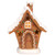 LED Lighted Gingerbread House with Star Windows Christmas Decoration - 7.25" - IMAGE 2