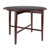 Double Drop Leaf Round Dining Table - 42" - Walnut Brown