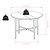 Double Drop Leaf Round Dining Table - 42" - Walnut Brown