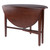 Double Drop Leaf Round Dining Table - 42" - Walnut Brown