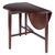 Double Drop Leaf Round Dining Table - 42" - Walnut Brown
