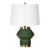 Ceramic Base Table Lamp with Tapered Shade - 32" - Jade Green - IMAGE 4
