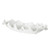 Ceramic Ruffled Feather Decorative Bowl - 9.75" - White - IMAGE 3