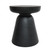 19" Black Hourglass Side Table - IMAGE 1