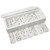 Dots Inlay Marble Dominoes Set - 12" - White and Gold - IMAGE 1