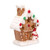 LED Lighted Gingerbread House with Snowman Christmas Decoration - 6" - IMAGE 4