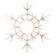 Large LED Lighted Foldable Snowflake Outdoor Christmas Decoration - 36" - Warm White - IMAGE 2