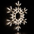 36 " Large LED Lighted Foldable Snowflake Outdoor Christmas Decoration - Warm White
