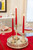 Flameless Rechargeable LED Wax Taper Candles with Remote -11.5" - Red - Set of 3 - IMAGE 1