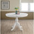 Solid Round Top Pedestal Dining Table - 42" - White - IMAGE 1