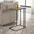 Pull Up Side Accent End Table with Bluestone Top - 24" - Black - IMAGE 2