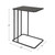 Pull Up Side Accent End Table with Bluestone Top - 24" - Black - IMAGE 3