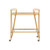 2 Tier Mirrored Serving Bar Cart - 32.5" - Gold Finish - IMAGE 2